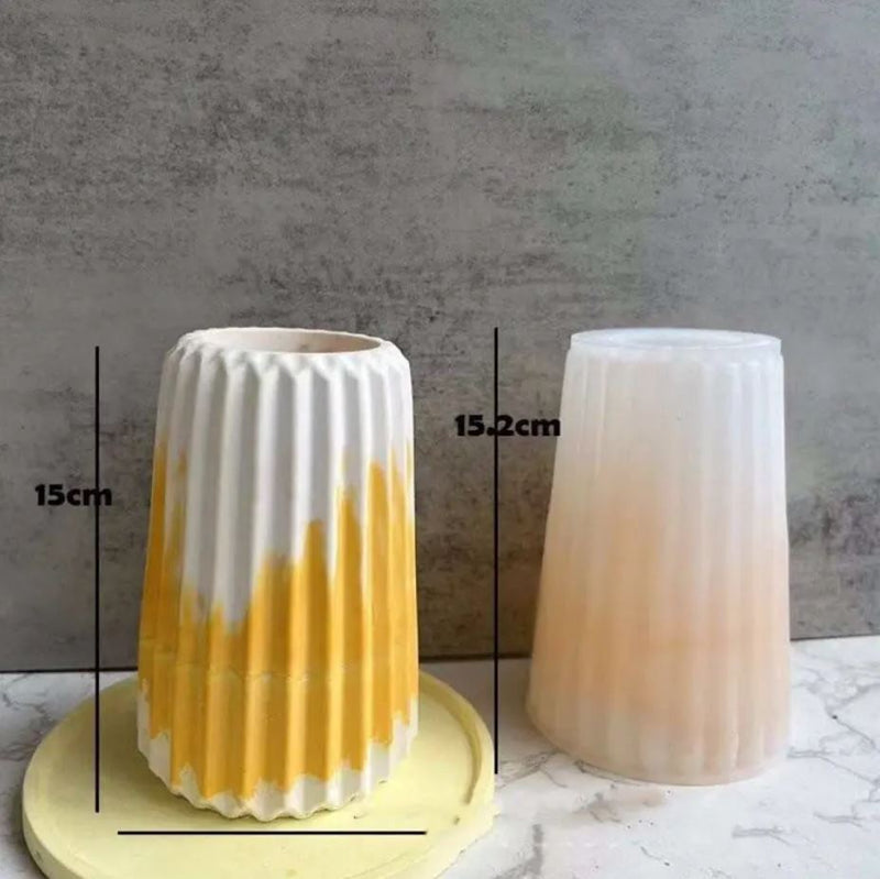 Fluted Vase Silicone Mould