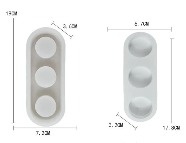 Tea Light Candle Silicone Mould - Trio