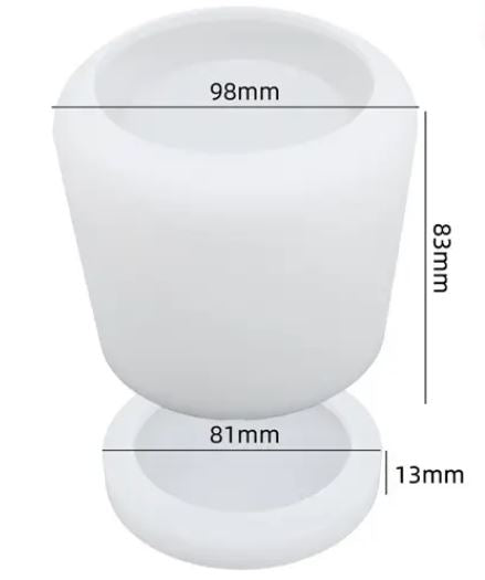 Smooth Jar & Lid Silicone Mould