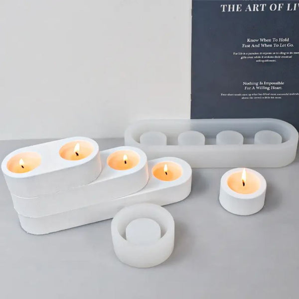 Tea Light Candle Silicone Mould - Trio