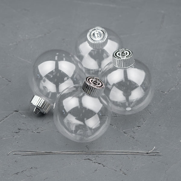 80mm Baubles set of 4