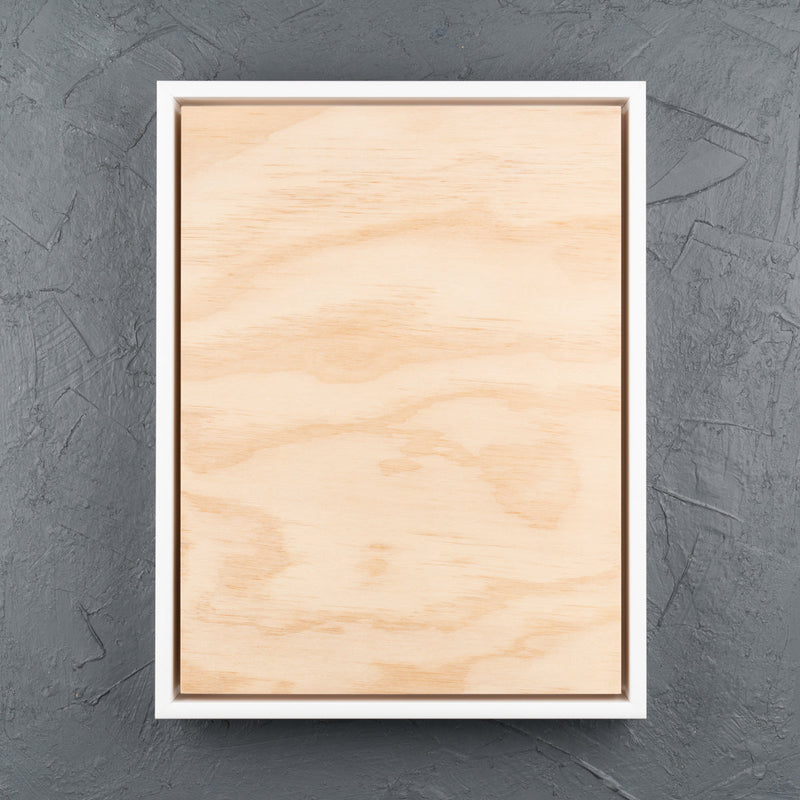 White Floating Frame with Premium Pine Art Board - Square/Rectangle