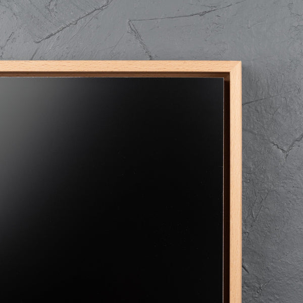 Beech Floating Frame with Premium Black Aluminium Art Board - Gloss/Matte - Square/Rectangle