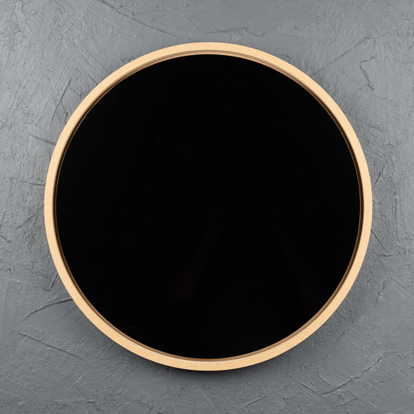 Round Floating Frame with Black Aluminium Art Board - Gloss/Matte