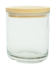 Sienna Glass Jar with Bamboo Lid