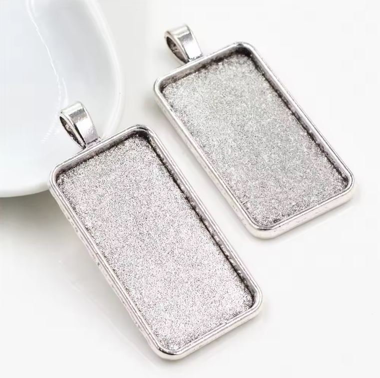 Rectangle Bezel Pendants