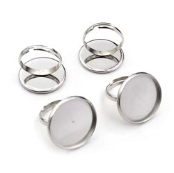 Round Bezel Rings 20mm